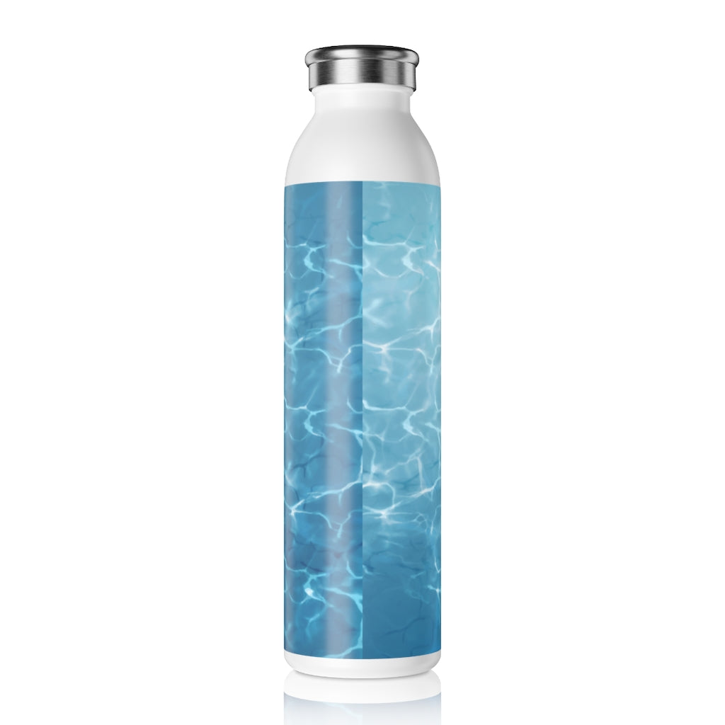 Custom Pinckney Aquatic Club Slim Water Bottle