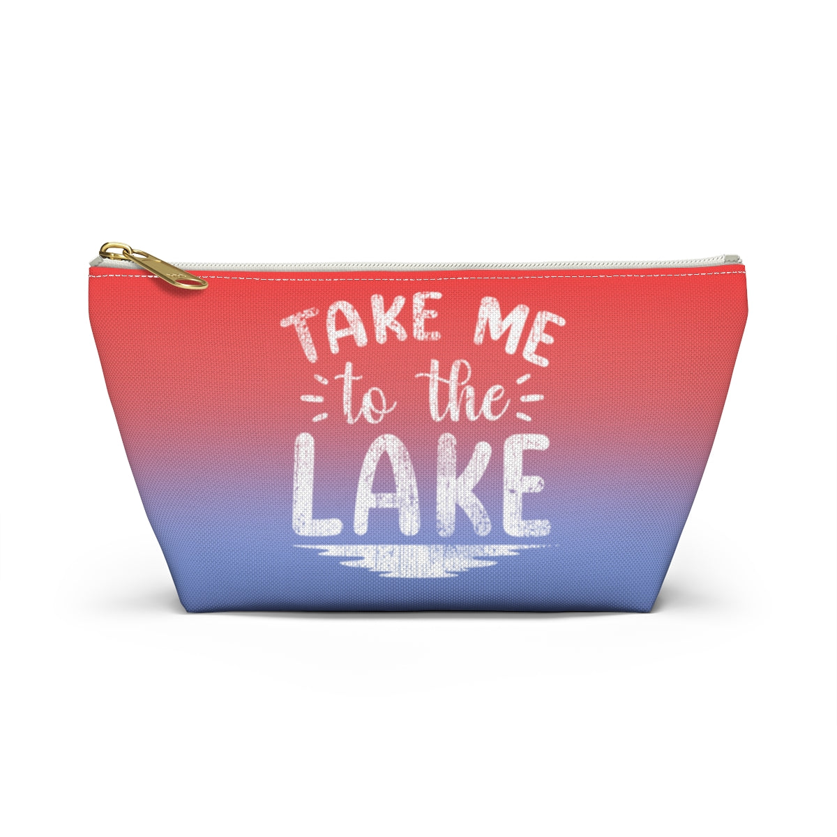 ***2 SIDED***  Accessory Pouch (T-bottom) - Take Me to the Lake - HRCL LL