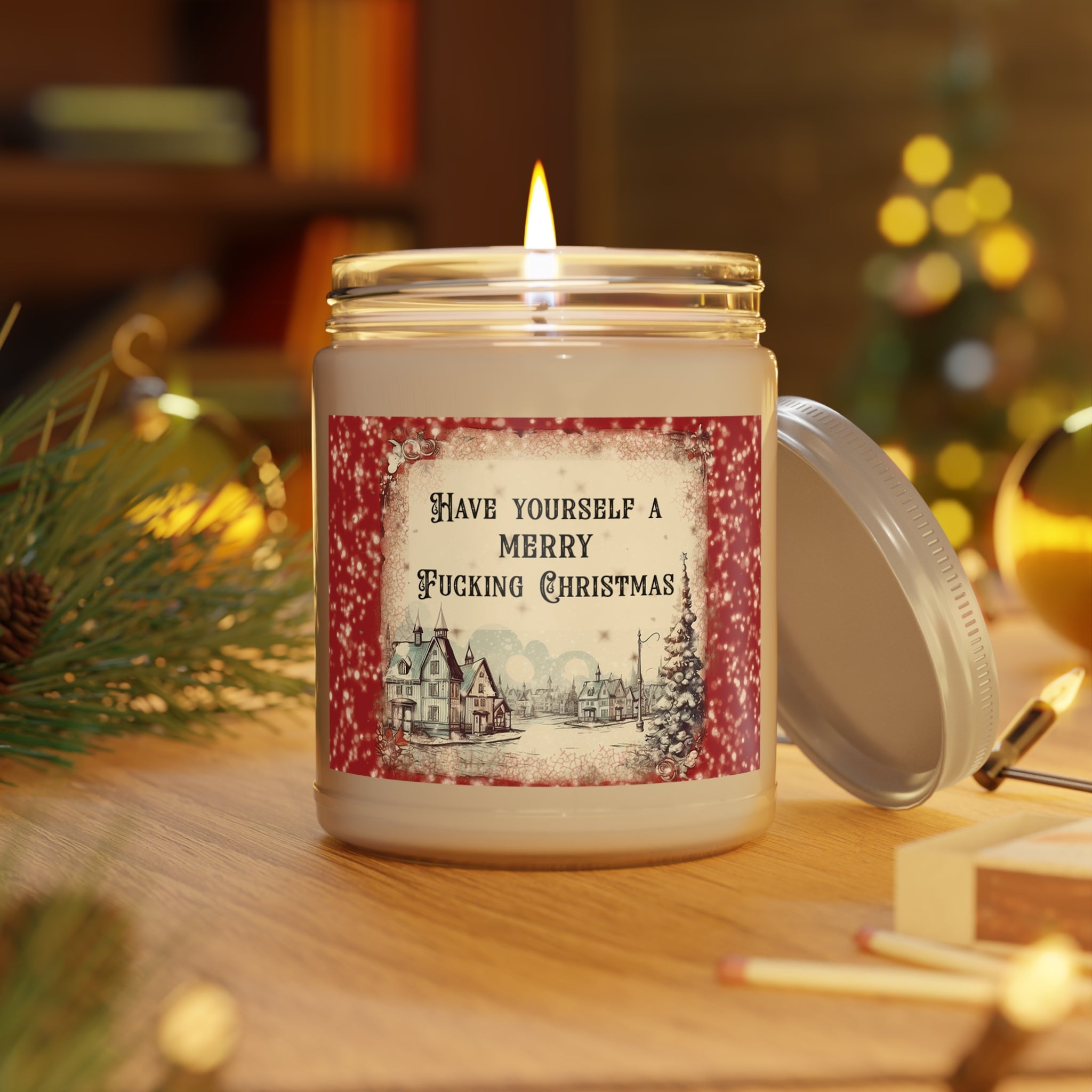Have Yourself A Merry Fucking Christmas - Scented Candles, 9oz