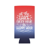 ***2 SIDED***  Regular & Slim Can Coolers 2 Sided - Happy Hour - HRCL LL