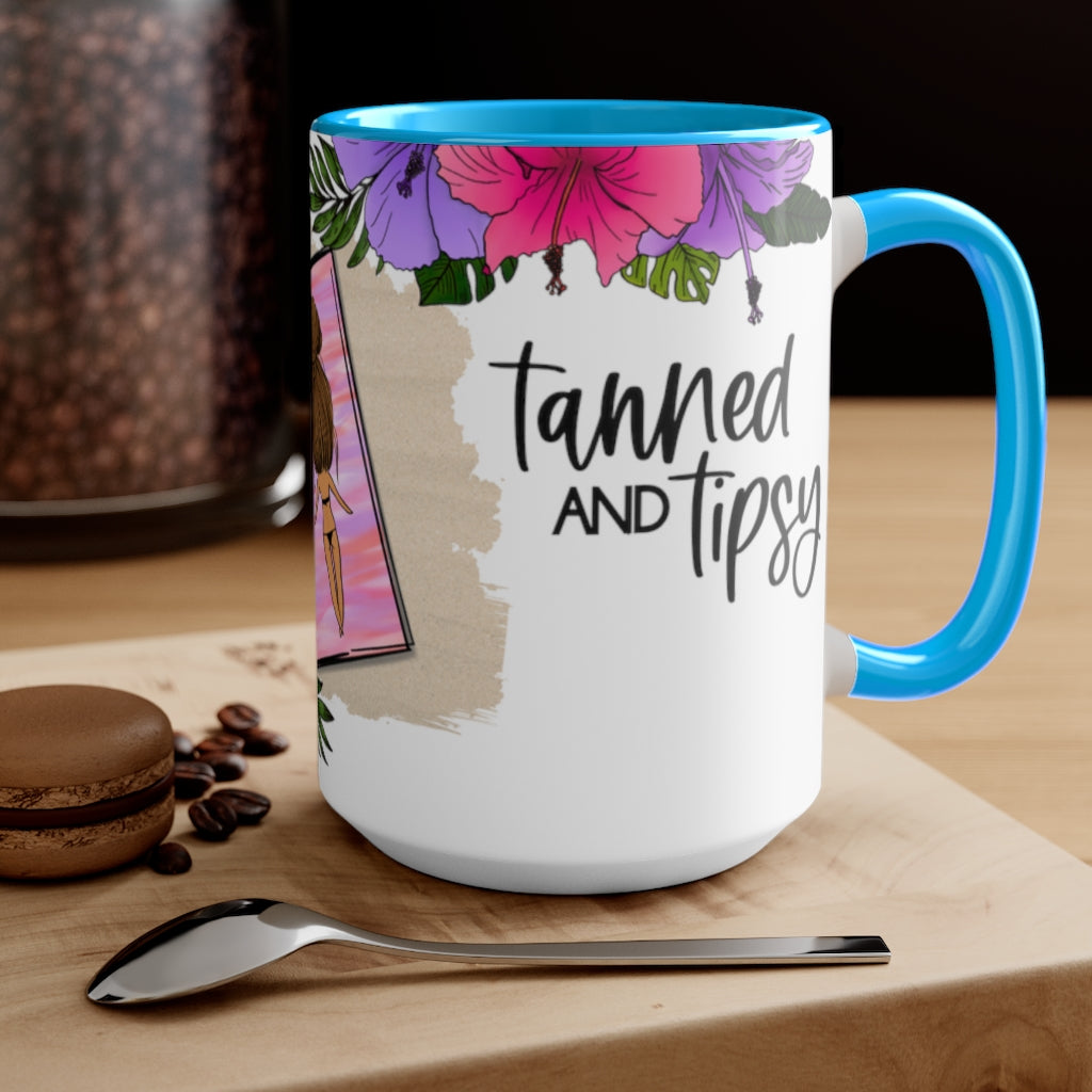 Tanned and Tipsy 15oz  Mug