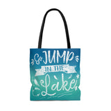 ***2 SIDED***  Beach Bag - Go Jump in the Lake - HRCL LL