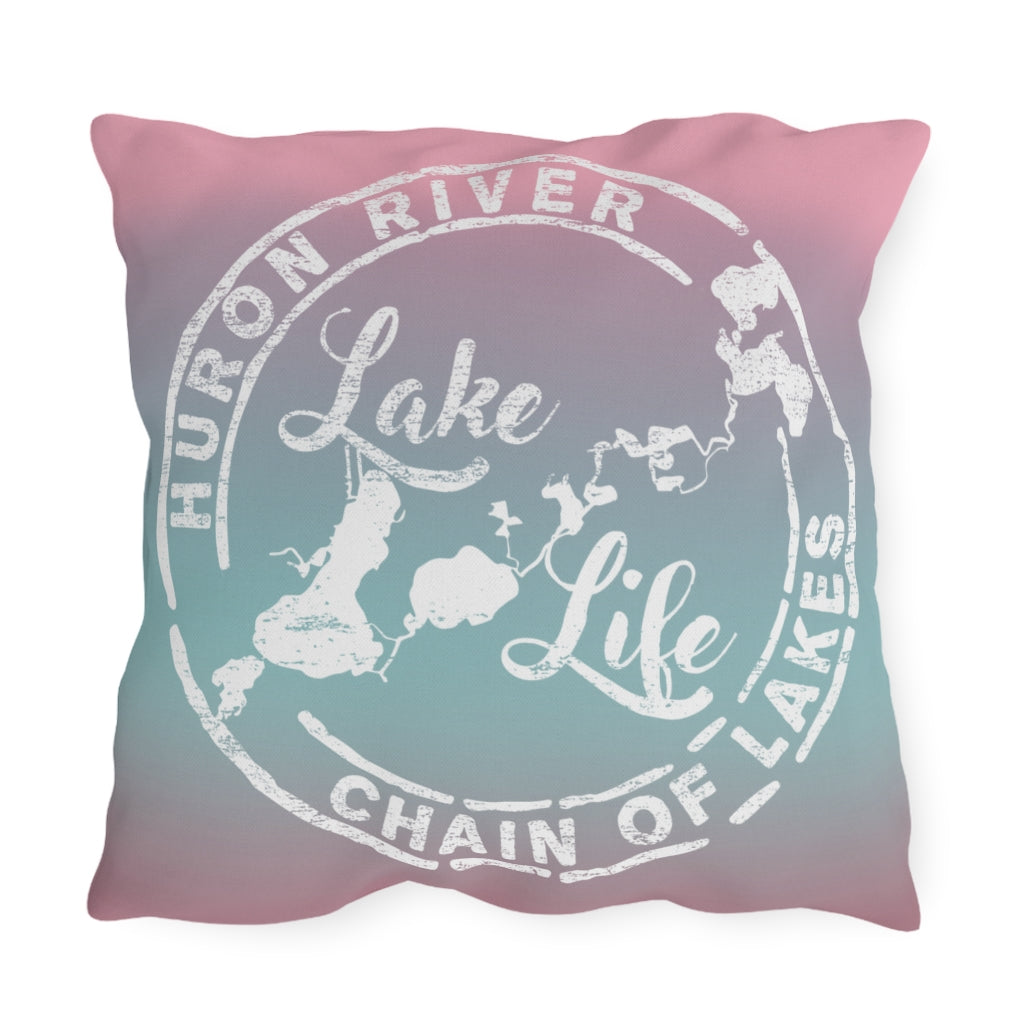 Outdoor Pillows - What Happens on the Lake - HRCL LL