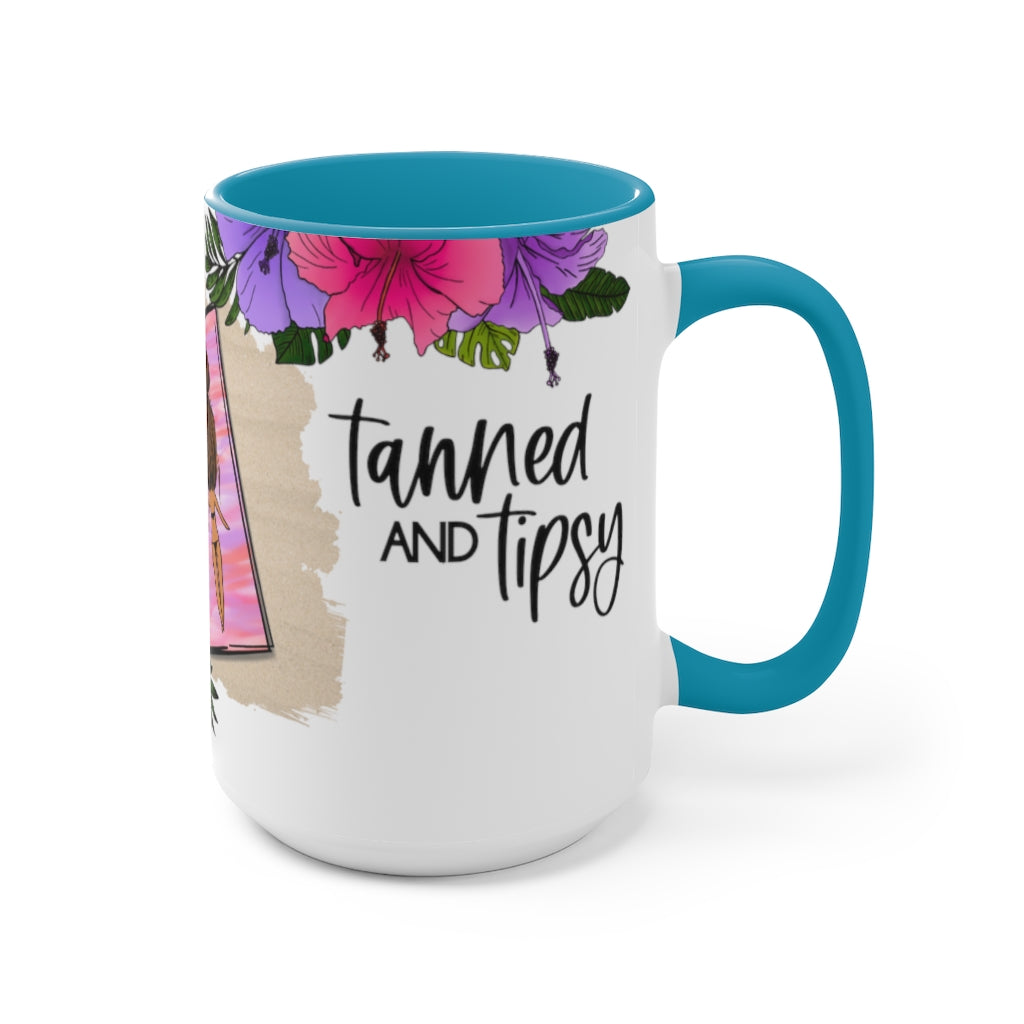 Tanned and Tipsy 15oz  Mug