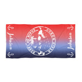 Personalized Beach Towel - Name & Anchors - HRCL FL