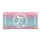 Personalized Beach Towel - Name & Anchors - HRCL LL