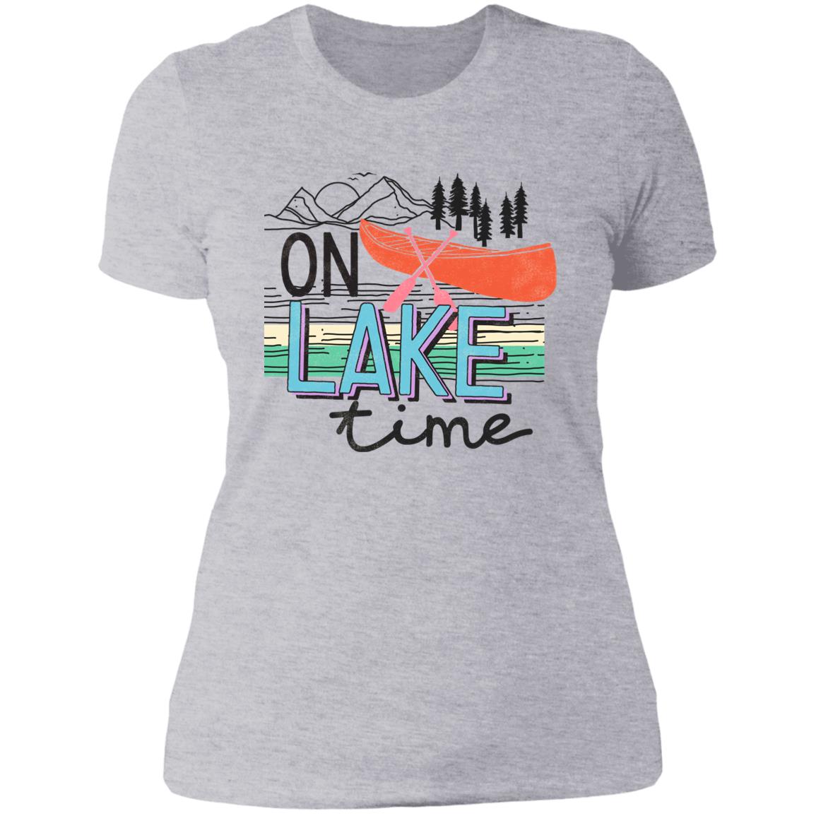 On Lake Time HRCL LL 2 Sided NL3900 Ladies' Boyfriend T-Shirt