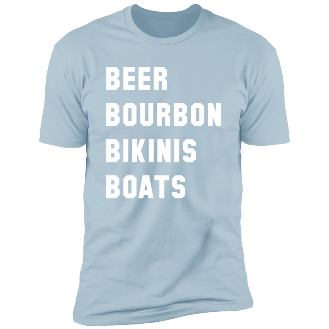 HRCL FL - Beer Bourbon Bikinis Boats - 2 Sided NL3600 Premium Short Sleeve T-Shirt