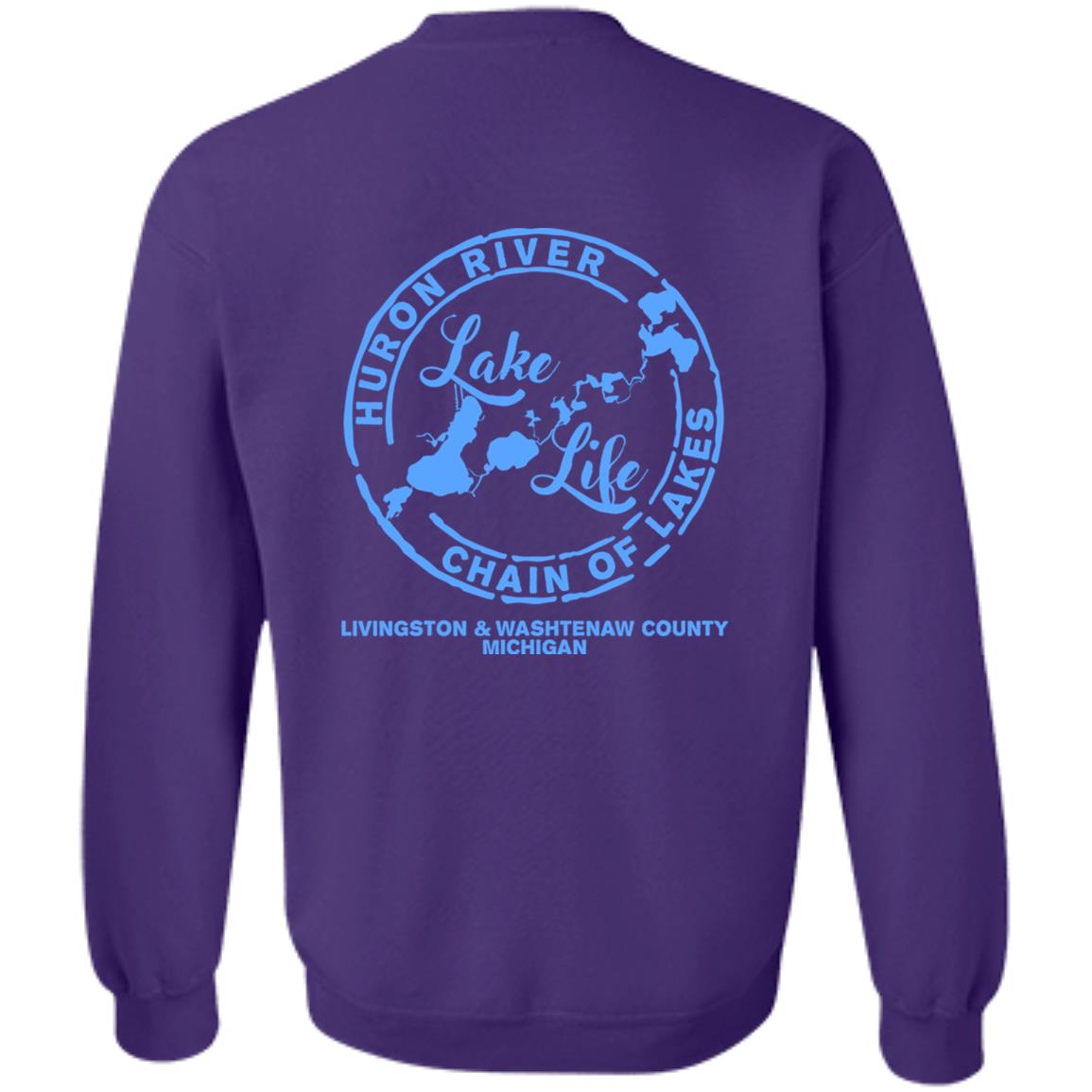 At the Lake Gettin' Tipsy HRCL LL 2 Sided G180 Crewneck Pullover Sweatshirt