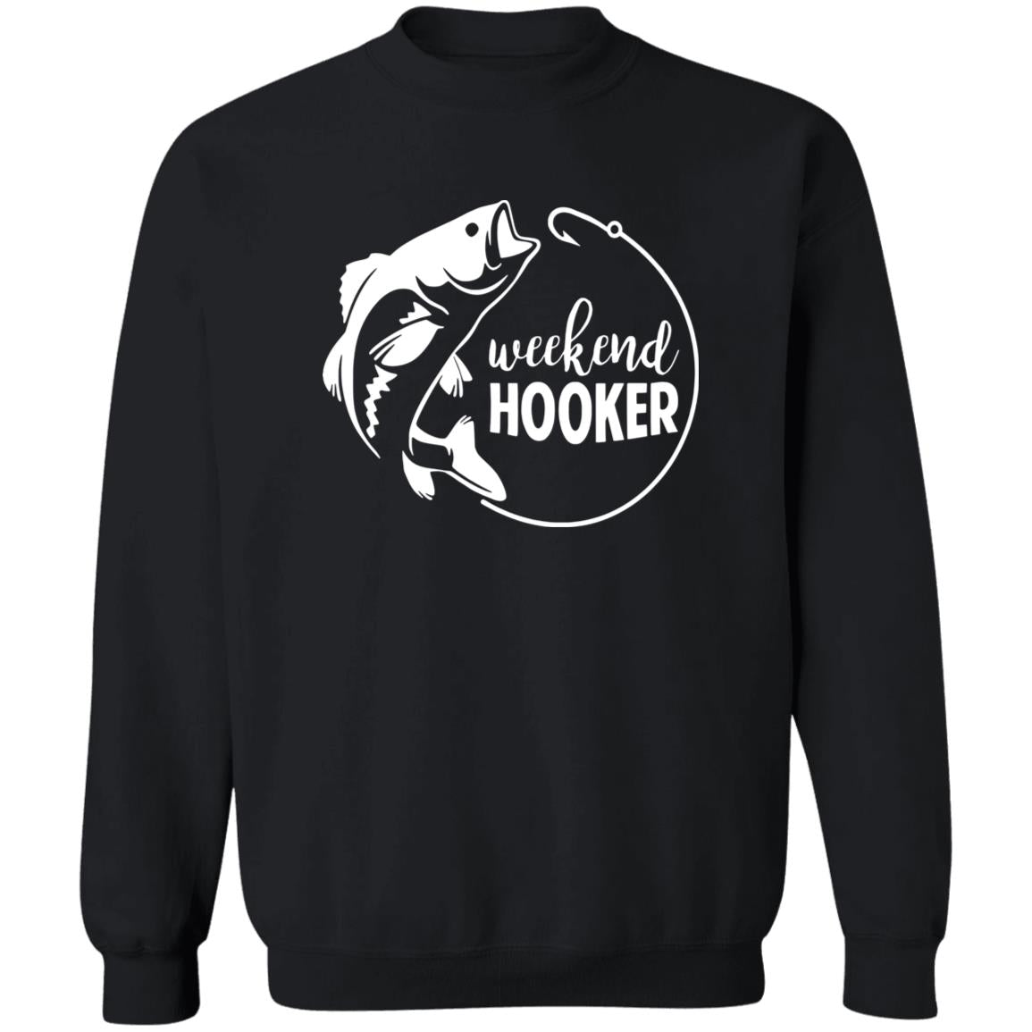***2 SIDED***  HRCL FL - Weekend Hooker - 2 Sided G180 Crewneck Pullover Sweatshirt