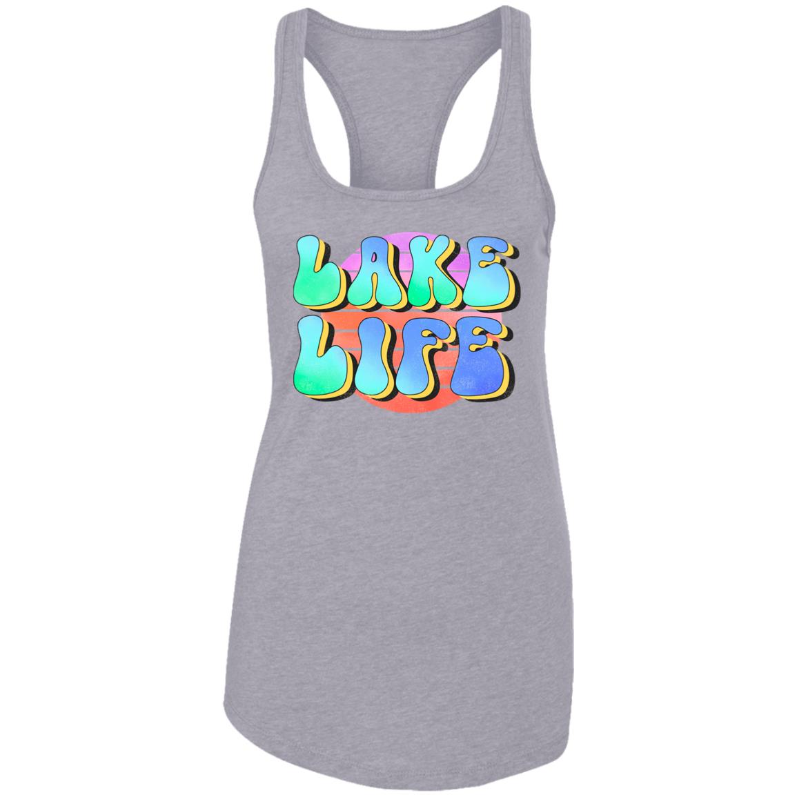 ***2 SIDED***  Lake Life  HRCL LL 2 Sided NL1533 Ladies Ideal Racerback Tank