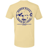 ***2 SIDED***  HRCL FL - Navy Beer Bourbon Bikinis Boats - 2 Sided NL3600 Premium Short Sleeve T-Shirt