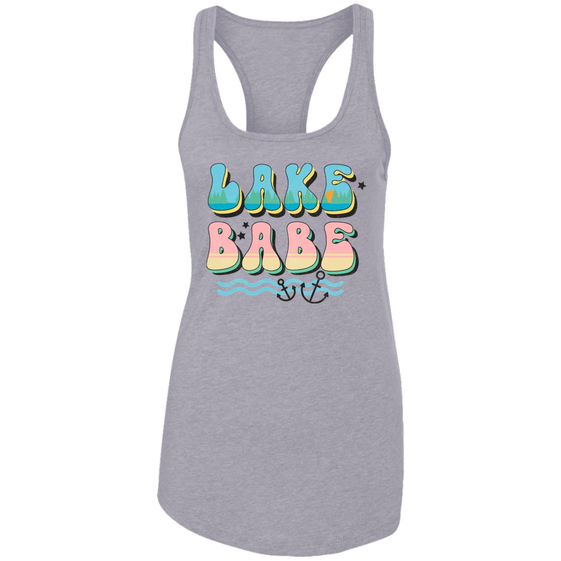 ***2 SIDED***  Lake Babe HRCL LL 2 Sided NL1533 Ladies Ideal Racerback Tank