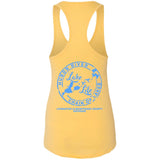 ***2 SIDED***  At the Lake Gettin' Tipsy HRCL LL 2 Sided NL1533 Ladies Ideal Racerback Tank