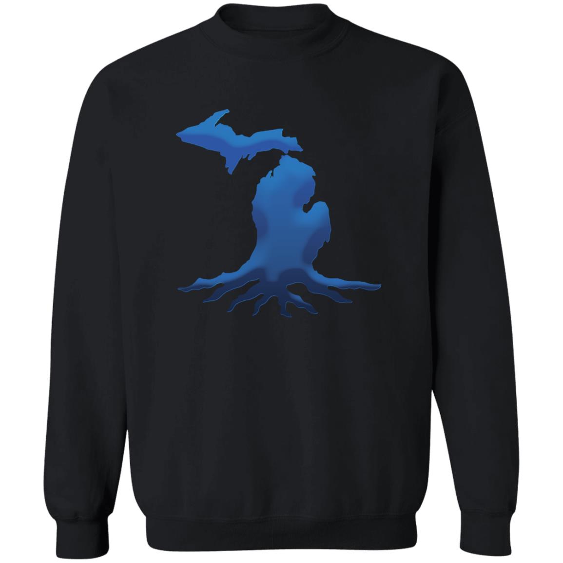 Michigan Roots Blue G180 Crewneck Pullover Sweatshirt