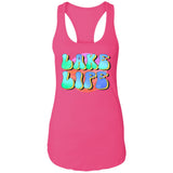 ***2 SIDED***  Lake Life  HRCL LL 2 Sided NL1533 Ladies Ideal Racerback Tank