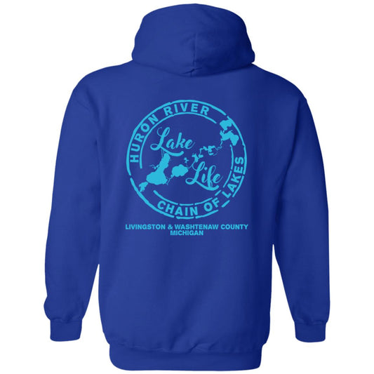 ***2 SIDED***  The Lake is My Happy Place HRCL LL 2 Sided G185 Pullover Hoodie