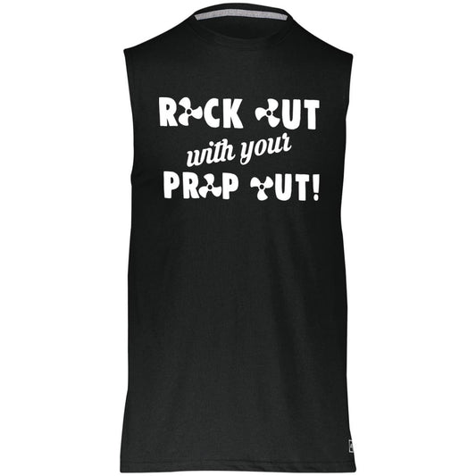 HRCL FL - Rock Out with your Prop Out - 2 Sided 64MTTM Essential Dri-Power Sleeveless Muscle Tee