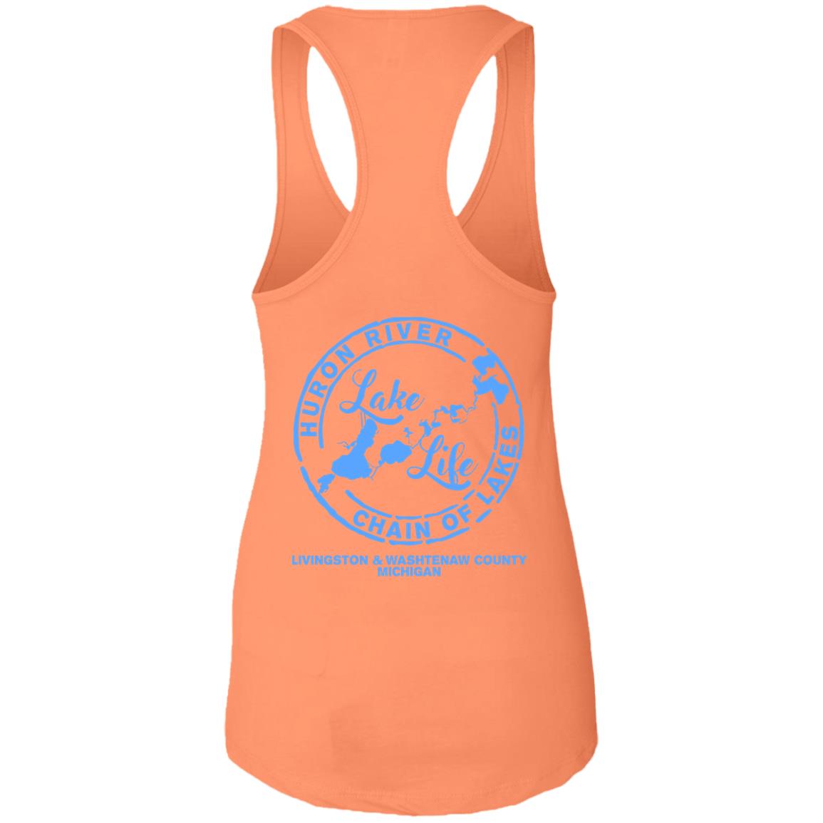 ***2 SIDED***  At the Lake Gettin' Tipsy HRCL LL 2 Sided NL1533 Ladies Ideal Racerback Tank