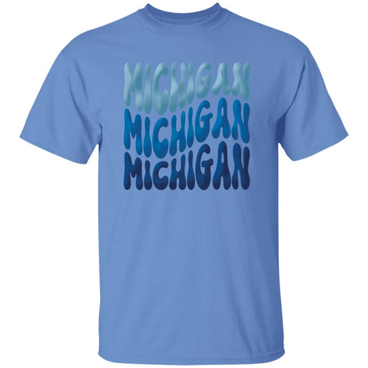 Michigan - Blues  Colors G500B Youth 5.3 oz 100% Cotton T-Shirt