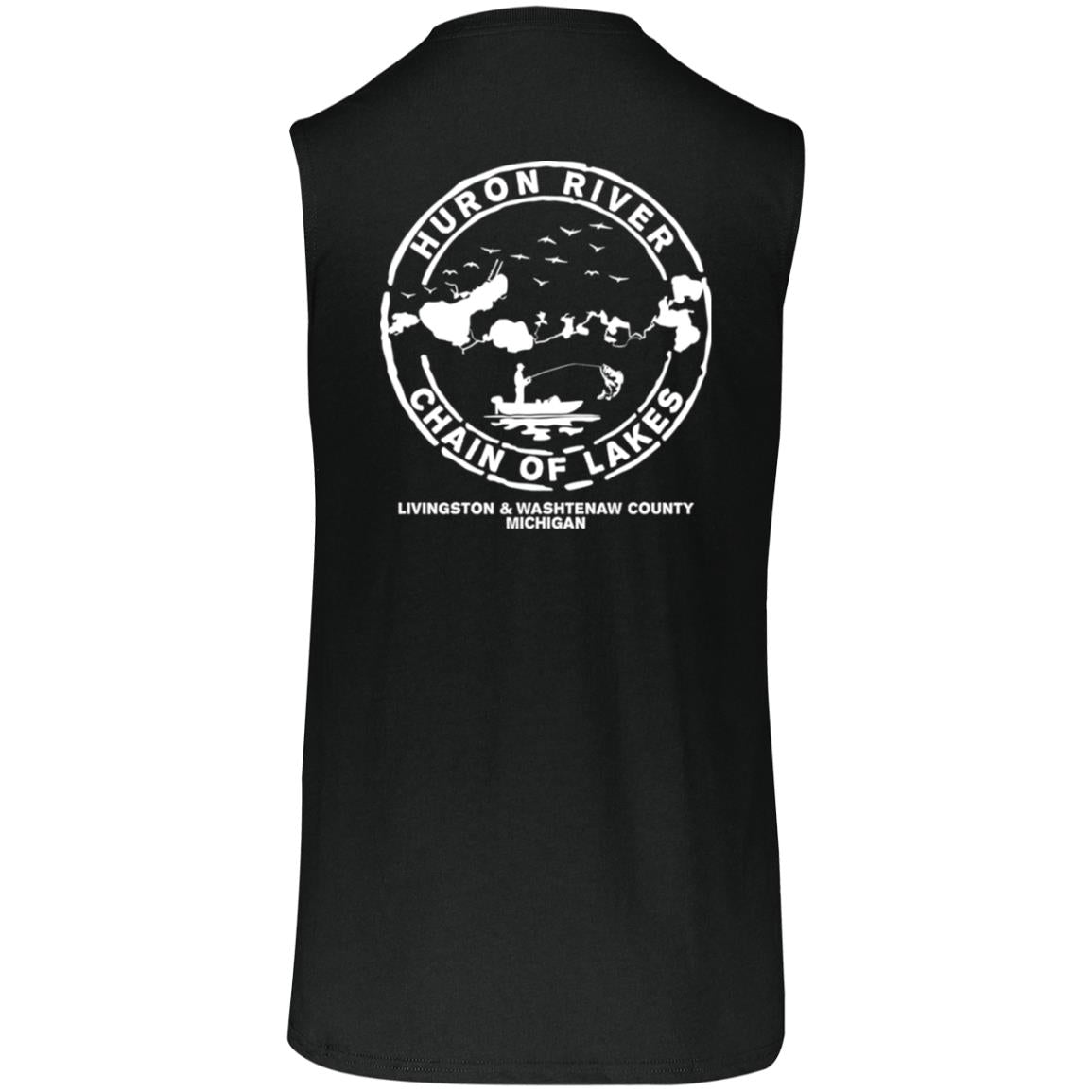 HRCL FL - Boats N Hoes - 2 Sided 64MTTM Essential Dri-Power Sleeveless Muscle Tee
