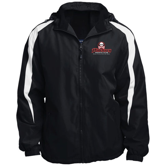 Pinckney Aquatic Club- R & W, JST81 Fleece Lined Colorblock Hooded Jacket