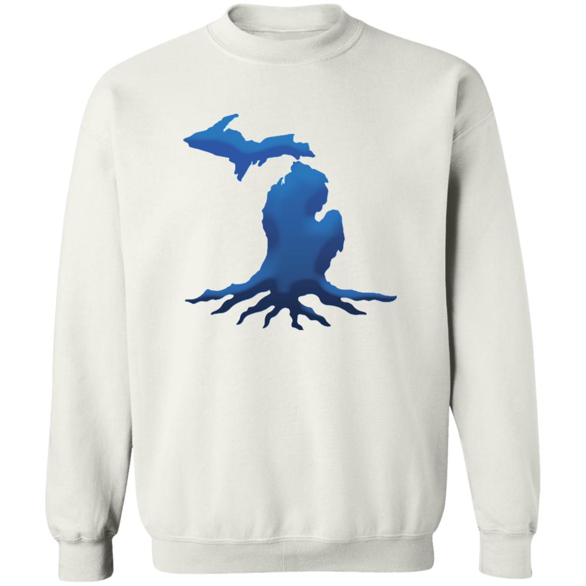 Michigan Roots Blue G180 Crewneck Pullover Sweatshirt