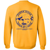 ***2 SIDED***  HRCL FL - Navy Show Me Your Bobbers I'll Show You My Pole - 2 Sided G180 Crewneck Pullover Sweatshirt