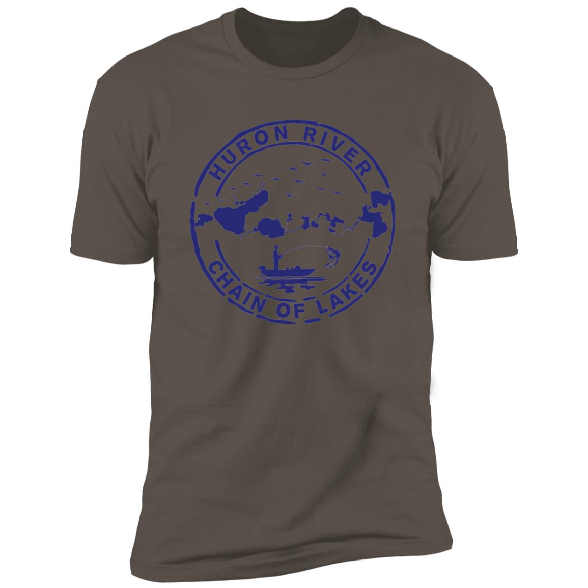 HRCL Fishing Logo Navy - NL3600 Premium Short Sleeve T-Shirt
