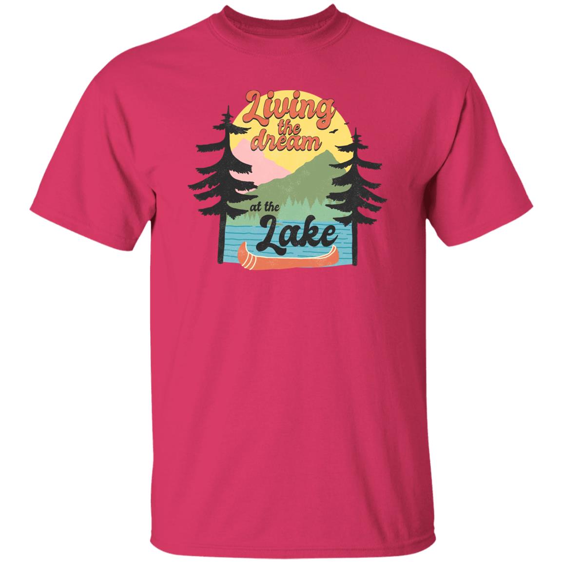 Living the Dream at the Lake HRCL LL 2 Sided G500 5.3 oz. T-Shirt