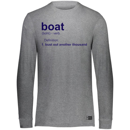 HRCL FL - Navy Boat.... Bust Out Another Thousand - 2 Sided 64LTTM Essential Dri-Power Long Sleeve Tee