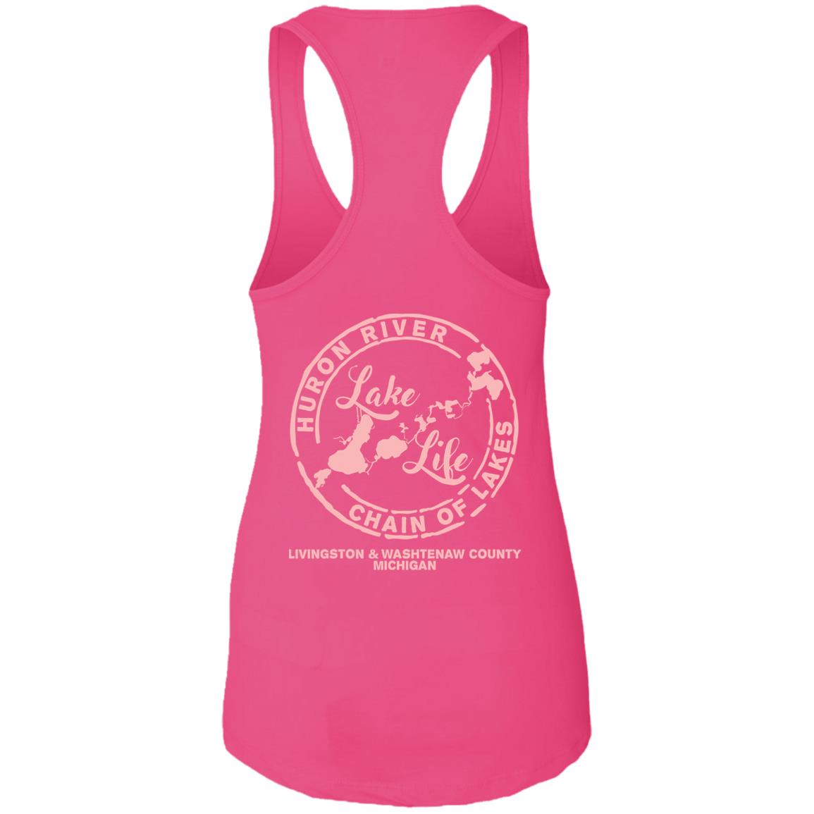 ***2 SIDED***  Lake Bum HRCL LL 2 Sided NL1533 Ladies Ideal Racerback Tank