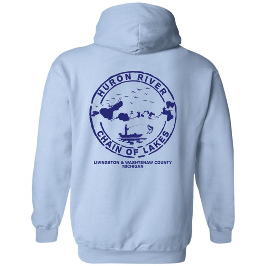 ***2 SIDED***  HRCL FL - Navy Boat.... Bust Out Another Thousand - 2 Sided G185 Pullover Hoodie