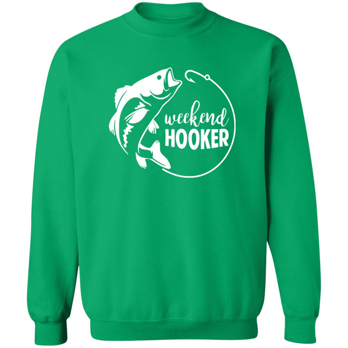 ***2 SIDED***  HRCL FL - Weekend Hooker - 2 Sided G180 Crewneck Pullover Sweatshirt