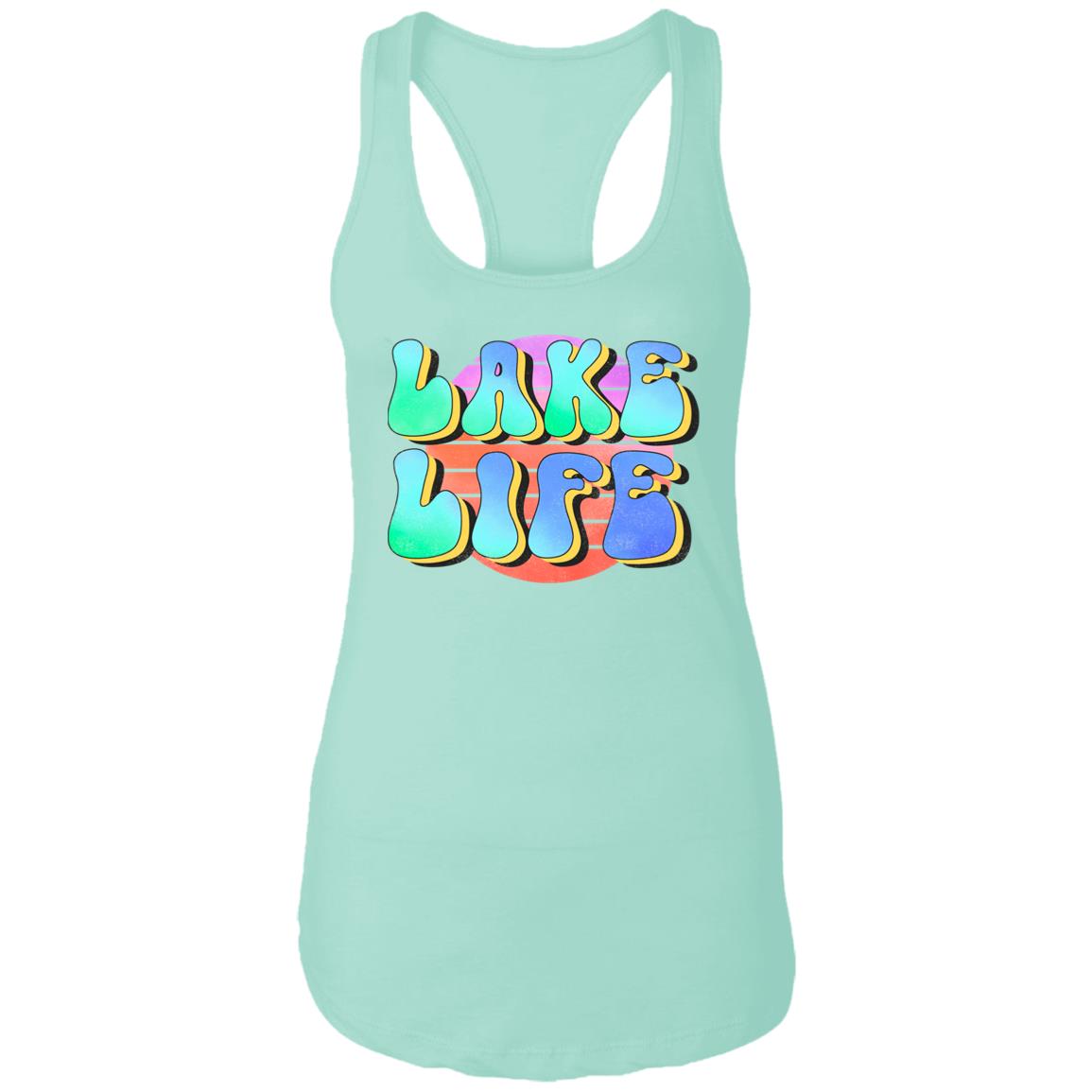 ***2 SIDED***  Lake Life  HRCL LL 2 Sided NL1533 Ladies Ideal Racerback Tank