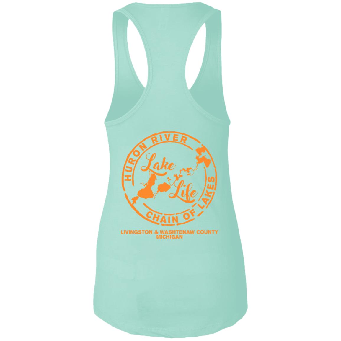 ***2 SIDED***  Life is Better at the Lake HRCL LL 2 Sided NL1533 Ladies Ideal Racerback Tank