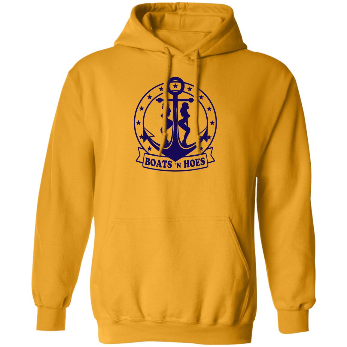 ***2 SIDED***  HRCL FL - Navy Boats N Hoes - 2 Sided G185 Pullover Hoodie