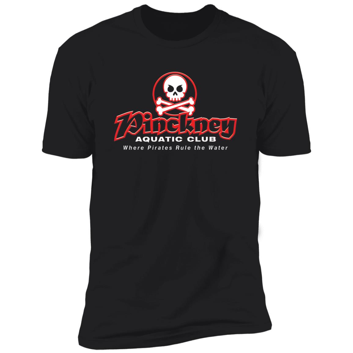 Pinckney Aquatic Club- R & W, NL3600 Premium Short Sleeve T-Shirt
