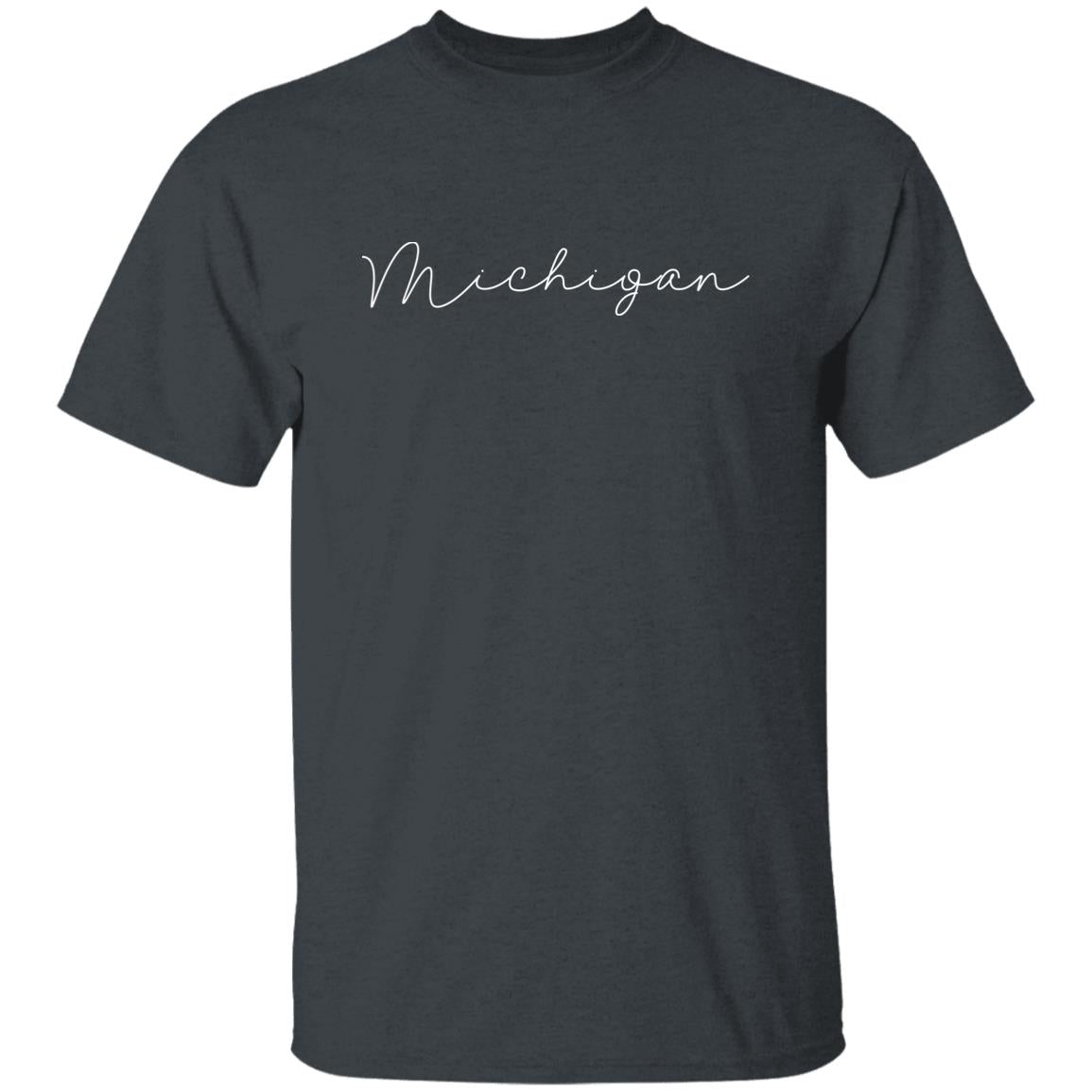 Michigan - Skinny - White G500 5.3 oz. T-Shirt