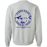 ***2 SIDED***  HRCL FL - Navy Show Me Your Bobbers I'll Show You My Pole - 2 Sided G180 Crewneck Pullover Sweatshirt