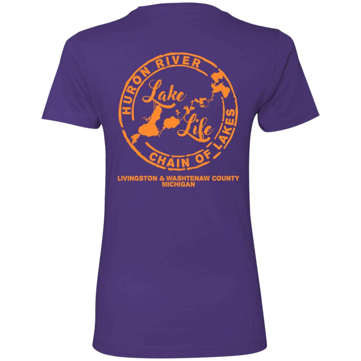 Life is Better at the Lake HRCL LL 2 Sided NL3900 Ladies' Boyfriend T-Shirt