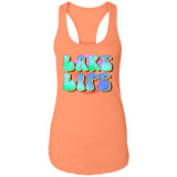 ***2 SIDED***  Lake Life  HRCL LL 2 Sided NL1533 Ladies Ideal Racerback Tank