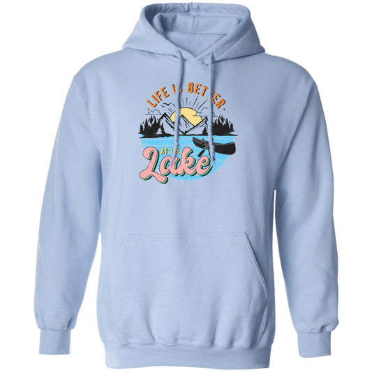 ***2 SIDED***  Life is Better at the Lake HRCL LL 2 Sided G185 Pullover Hoodie