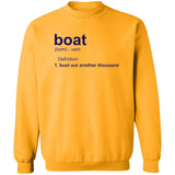 ***2 SIDED***  HRCL FL - Navy Boat.... Bust Out Another Thousand - 2 Sided G180 Crewneck Pullover Sweatshirt