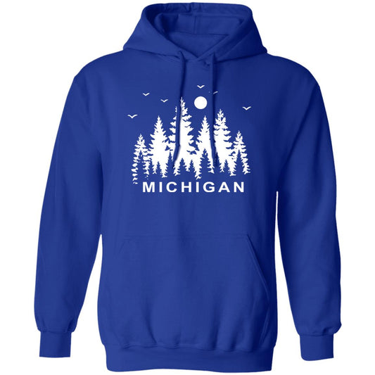 Michigan Pintrees - White G185 Pullover Hoodie