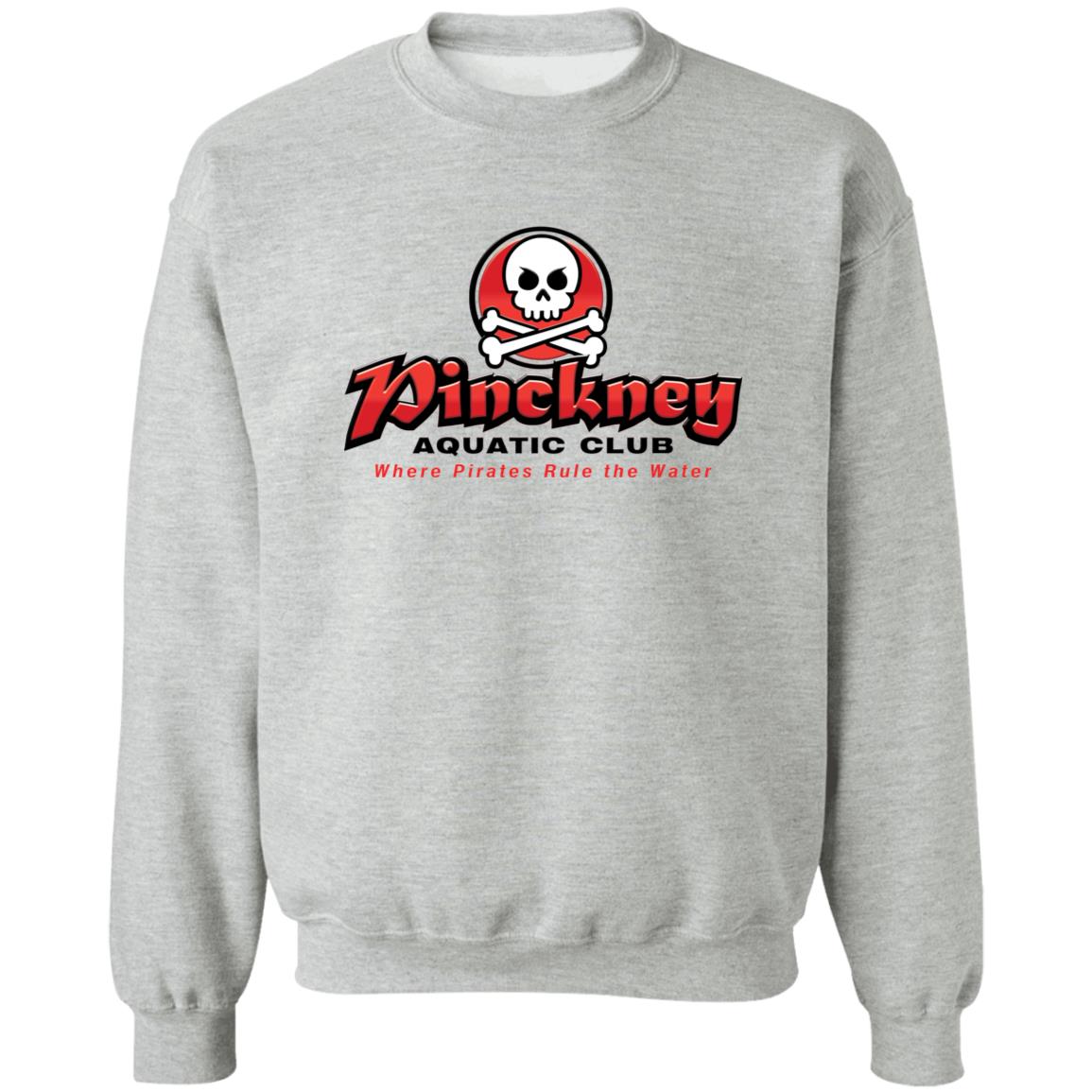Pinckney Aquatic Club - B, W & R, G180 Crewneck Pullover Sweatshirt