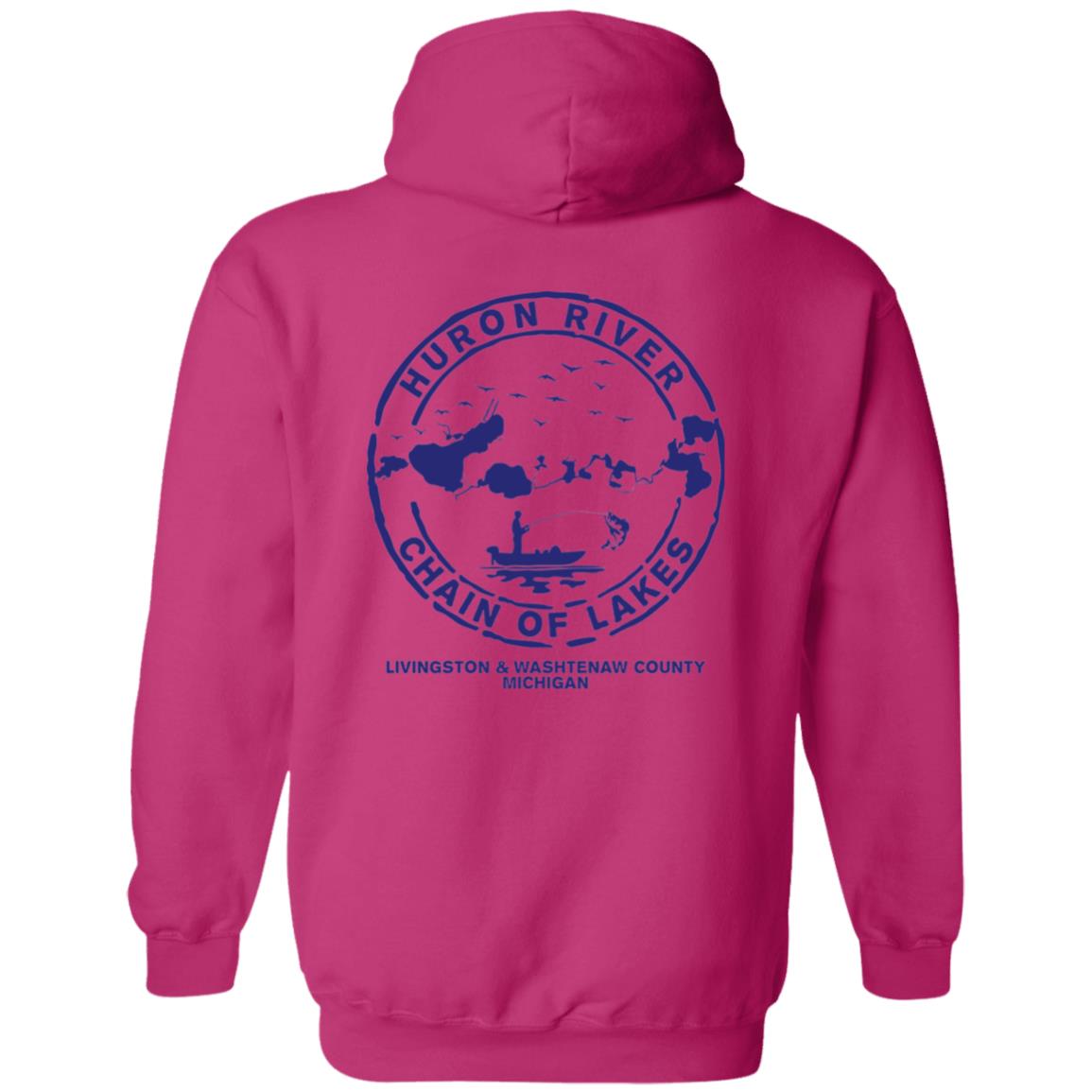 ***2 SIDED***  HRCL FL - Navy Lets Get Nauti - 2 Sided G185 Pullover Hoodie