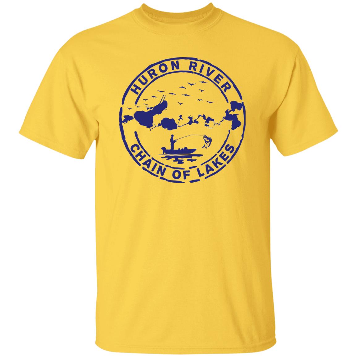 HRCL Fishing Logo Navy - G500 5.3 oz. T-Shirt