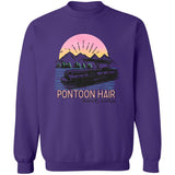 ***2 SIDED***  Pontoon Hair HRCL LL 2 Sided G180 Crewneck Pullover Sweatshirt