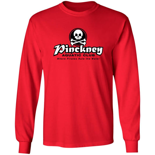 Pinckney Aquatic Club- B & W, G240 LS Ultra Cotton T-Shirt